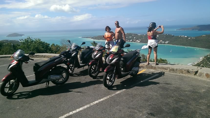 Scooter and Motorbike rentals in St. Thomas USVI